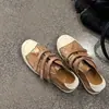 Tendencia Temperamental Retro Zapatos Blancos Mujer 2026 Otoño Nuevo Estilo Zapatos Sucios Desgastados Zapatos Deportivos Casuales Zapatos de Tabla con Velcro