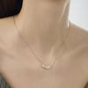 Collar de Perlas de Guisante Nuevo 2025 para Mujer Diseño Nicho de Lujo Ligero Zircón Micro-Incrustado de Alta Calidad Collar Clavícula Temperamental