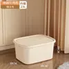 Caixa de armazenamento com tampa, organizador doméstico de plástico, caixa de armazenamento de roupas, caixa de armazenamento de guarda-roupa, disponível em vários tamanhos e empilhável
