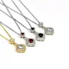 Europa e Estados Unidos estilo ins transfronteiriço colar com pingente de joia de luxo personalidade feminina versátil não desbota corrente para clavícula de cobre atacado