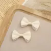 Accesorios de lazo de doble capa estilo coreano, pinzas para el cabello frescas y sencillas, accesorios para el cabello, componentes de joyería DIY, productos semiacabados para decoración de zapatos y sombreros