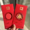 Adesivos de Telefone de Ouro Puro 999 para o Festival da Primavera, Artesanato em Metal de Envelope Vermelho de Alta Qualidade, Presentes para Reunião Anual
