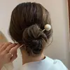 Elegante Horquilla Antigua de Perla de Imitación Simple Moderna Horquilla Elegante Ciber Celebridad Cabeza de Bola Cabello Tocado