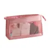 Bolsa de cosméticos de viaje simple colgante de gran capacidad bolsa de almacenamiento de cosméticos portátil para viaje de negocios portátil de malla bolsa de aseo