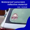 Amazon Bebé a Bordo pegatinas para coche comercio exterior advertencia después de pegatinas de cristal se pueden personalizar