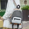Mochila de Bloques de Color de Moda Marca de Tendencia Bolso Escolar para Estudiante Universitario Mochila Casual Simple Versátil Bolsa de Viaje de Gran Capacidad