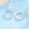 Anillo liso S925 anillo de plata esterlina apertura pareja anillo de pareja anillo de bodas se refiere a un par de hombres y mujeres suave simple sensación de alta gama