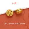 Accesorios de color arena dorado que conservan el color fuerte, joyería DIY, cuentas de flor de oro antiguo, cuentas espaciadoras, pulsera, cuerda para tejer a mano, hilo, cuentas