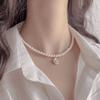 Conjunto de collar de perlas con colgante pequeño HJ-5