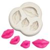 Vários Lábios Batom molde de silicone fondant DIY pingente de lábios vermelhos sexy molde de silicone de argila de chocolate