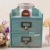 Caja de Almacenamiento para Artículos Varios de Escritorio Retro Tipo Cajón Pequeño Caja de Almacenamiento para Joyería y Diademas de Madera Maciza