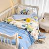 Set de tres piezas de algodón puro Clase A para jardín de niños, edredón para siesta de bebé, set de seis piezas, funda de edredón para niños, set de varias piezas, lindo y divertido