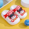 Chinelo Infantil Novo Estilo Baotou Anti-Colisão Tamancos Verão Interior Antiderrapante Desenho Animado Crianças Pequenas e Médias Bebê Usar Praia