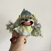 Muñeca de Cáscara de Fruta Producto Terminado, Colgante Carrillón de Viento de Cáscara de Fruta, Muñeca de Vaina de Frijol Artesanía Terminada, Colgante Hecho a Mano Lindo-Feo