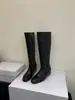 Botas de mujer por encima de la rodilla, nuevo estilo otoño e invierno 2026, botas de montar de tubo alto con forro polar