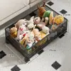 Caixa de armazenamento sob o sofá, comedouro de porco, caixa de armazenamento de brinquedos, cesta plana retrátil sob o móvel da TV, prateleira de armazenamento para blocos de montar e brinquedos