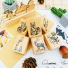 Papelería Creativa Lindo Sello de Madera Vintage de Bosque DIY Cuenta de Mano Diario Sello de Madera Decorativo 6 Selecciones