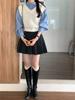 Falda Plisada de Rayas Grises para Mujer, Nueva Falda Corta Estilo Coreano Serie Miu Primavera 2026, Falda de Cintura Alta Adelgazante de Corte A