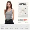Sexy camisola estilo americano con copas para mujer, escote en V, ajustada, que realza la figura, con una espalda bonita, sexy y se puede usar como prenda exterior