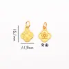 Ping An Joy Colgante de Oro Arena Colgante Pulsera DIY Accesorios de Pulsera Gufa Oro Marca Xiaofu Accesorios de Cuentas de Campana