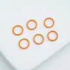 Anel de Conexão de Ferro Pintado Colorido de Único Laço/Laço Aberto 8/10/12mm Acessórios DIY Material para Chaveiro/Pulseira