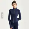 Chamarra de Yoga Weiman Otoño e Invierno con Cuello Alto y Cremallera, Corte Ajustado, Forro Polar, Ropa para Correr y Fitness para Mujeres