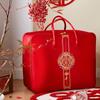 Bolsa de Armazenamento para Dote de Casamento, Conjunto de Quatro Peças para Casamento, Colcha de Casamento Vermelha, Bolsa de Embalagem para Colcha, Velas Oxford de Cetim