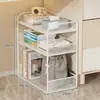 Prateleira de Armazenamento Multicamadas Estante de Brinquedos e Livros de Chão Sob a Mesa Sala de Estar Prateleira de Lanches Carrinho Pequeno de Alto Valor Prateleira de Armazenamento