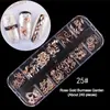 Accesorios para Uñas Pequeños Diamantes de Imitación Acrílicos Irregulares de Dorso Plano Cuentas Metálicas Lentejuelas Perlas de Nácar Diamantes de Imitación de Pan de Oro
