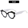 Moda Europea y Americana Nuevas Gafas de Sol Ojo de Gato, Elegantes y Versátiles de Moda Exageradas para Mujer, Protección UV, Gafas Estilo Ins