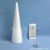 Venta al por mayor Navidad Hecho a mano Cono de Espuma Poliestireno Material Blanco Modelo de Árbol de Navidad Cono de Espuma