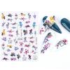 Transfronteiriço novo Nail Art Adesivos ins Primavera Flores coloridas, folhas, pássaros, borboletas, adesivos de unhas frescas