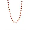 Collar Moderno Sencillo de Cristal de Imitación Circonita para Mujer Cadena para Clavícula de Cuentas Color Dorado Arena Vietnamita Chapado en Oro Cobre Joyería de Yiwu