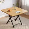 Mesa de jantar dobrável doméstica mesa para apartamento pequeno mesa dobrável simples casa de aluguel mesa pequena portátil para exterior comer mesa quadrada