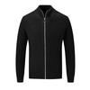 2025 Novo Cardigan de Tricô com Zíper e Mangas Longas para Cruzamento de Fronteiras Jaqueta de Tricô Grossa Ajustada Estilo Coreano para Outono e Inverno Masculino