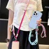 Cordón para Teléfono Móvil Estilo Coreano, Doble Cuerda, Cuerda Larga, Portátil Cruzado, Tarjeta Fuerte Antiperdida, Correa para Montañismo al Aire Libre para Hombres y Mujeres