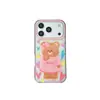 Funda de Teléfono de Oso Linda Escarchada Adecuada para iPhone 17 Pro Max, Estilo Dibujos Animados, Modelo Popular para 16, Premium para 15 Pro y de Gama Alta para 16 Pro