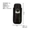 Estuche de Cuero para Cigarros con Navaja, Set de Caja de 2 Estuches Grandes de Cuero para Cigarrillos de 2.4, Almacenamiento Sellado para Viaje, Portátil para Equipaje de Mano