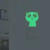 Novo Adesivo de Personalidade YG70 Urso Sorridente Luminoso Adesivo de Interruptor Três Cores Decoração de Parede de Casa Adesivo de Parede