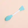 Cepillo de doble cara transfronterizo, silicona, para mascarilla facial de barro, limpieza de poros, salón de belleza, raspador manual, brocha para aplicar