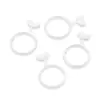 Anel Quadrado de Liga de Desenho Animado com Moldura de Contas Estrela de Cinco Pontas Anel de Contas para Pulseira DIY Feita à Mão Material Espaçador de Contas para Pulseira