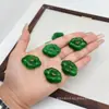 Colgante Amuleto Ojo de Gato Patrón Nube Colgante Candado de Paz Verde Imperial Accesorios para Joyería DIY Suministro Mayorista para Transmisiones en Vivo