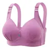 Sujetador de Tallas Grandes Fino con Soporte Push-up, Copas Fijas para Mujeres de Mediana Edad, Madres, Cómodo, Anti-caída, Soporte Lateral, Sujetador para Grasa de las Axilas