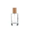 Botella de perfume de vidrio de 30 ml, botella vacía recargable de vidrio para perfume de alta gama, botella de spray cosmético transparente de fondo grueso de 15 ml