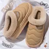 Pantuflas de Algodón Impermeables para Mujer, Nuevo Estilo Otoño/Invierno 2026, Antideslizantes Silenciosas de Suela Suave para Interiores del Hogar, Cómodas Pantuflas de Algodón para Uso Exterior para Mujer