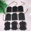 Hogar Pizarra de Doble Cara Forma Colgante de Cuerda de Cáñamo Decoración Colgante para Fiesta de Boda Pequeñas Manualidades de Madera Fresca
