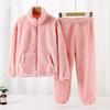 Ropa para niños Ropa para el hogar de algodón y terciopelo para otoño e invierno para niños Traje grueso de terciopelo para niños y niñas Traje de pijama grueso