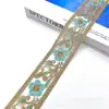 Novo bordado de renda com lantejoulas multicoloridas acessórios de vestuário étnico cordão de linha bordado lantejoulas atacado 5CM de largura