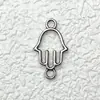 Accesorios de aleación de plata Xizang vintage exclusivos transfronterizos para manualidades Colgante de collar de palma europeo y americano Accesorios de joyería al por mayor