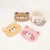 Posavasos Absorbente de Tierra de Diatomeas Duro con Animales de Dibujos Animados Esterilla Drenante para Escritorio Esterilla de Almacenamiento para Lavabo Posavasos para Cepillo de Dientes Esterilla para Jabón